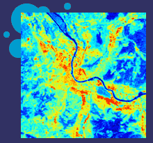 Landsat 7 ETM+ Thermal Image of the City of Basel